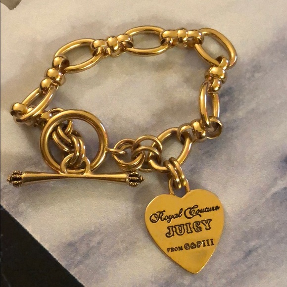 Juicy Couture Jewelry - Juicy Couture Bracelet Gold Tone Heart